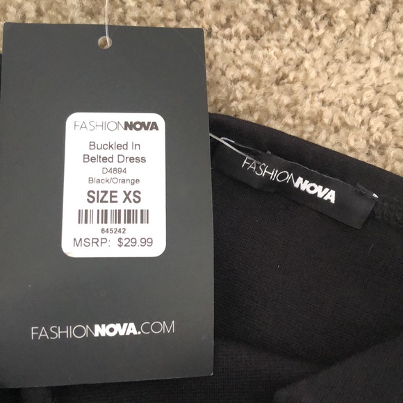 DONATED! Fashion Nova skin tight “buckled in belted dress!” - Picture 6 of 10